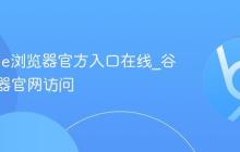 Chrome浏览器官方入口在线_谷歌浏览器官网访问