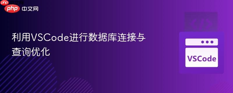 利用vscode进行数据库连接与查询优化