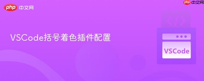 vscode括号着色插件配置