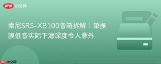 索尼SRS-XB100音箱拆解：单振膜低音实际下潜深度令人意外