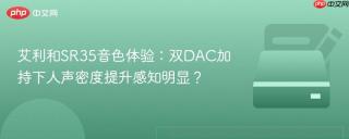 艾利和SR35音色体验：双DAC加持下人声密度提升感知明显？
