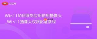 Win11如何限制应用使用摄像头_Win11摄像头权限配置教程
