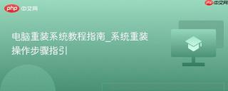 电脑重装系统教程指南_系统重装操作步骤指引