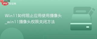 Win11如何阻止应用使用摄像头_win11摄像头权限关闭方法