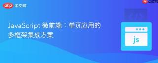 JavaScript 微前端：单页应用的多框架集成方案