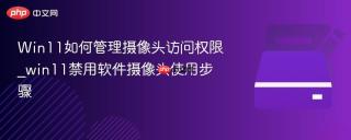Win11如何管理摄像头访问权限_win11禁用软件摄像头使用步骤
