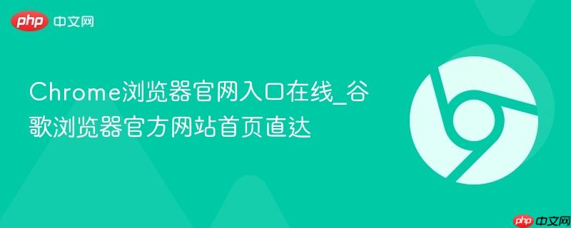 chrome浏览器官网入口在线_谷歌浏览器官方网站首页直达