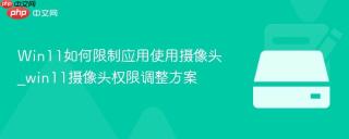 Win11如何限制应用使用摄像头_win11摄像头权限调整方案
