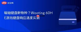 磁轴键盘新物种？Wooting 60HE游戏键盘响应速度实测