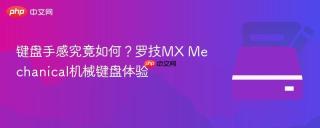 键盘手感究竟如何？罗技MX Mechanical机械键盘体验