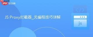 JS Proxy拦截器_元编程技巧详解