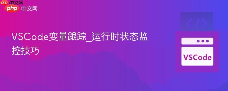 vscode变量跟踪_运行时状态监控技巧