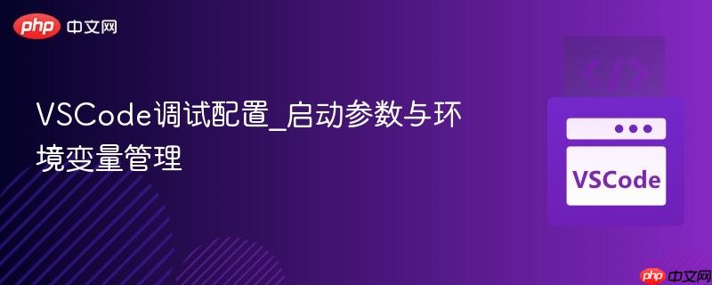 vscode调试配置_启动参数与环境变量管理