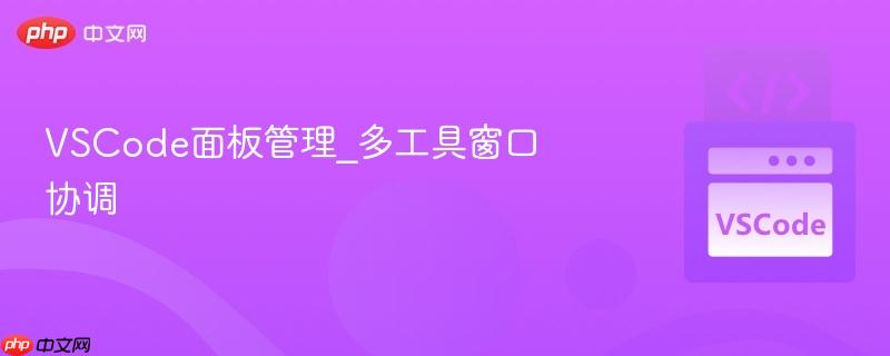 vscode面板管理_多工具窗口协调