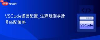 vscode语言配置_注释规则与括号匹配策略