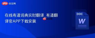 在线有道词典实时翻译_有道翻译官APP下载安装