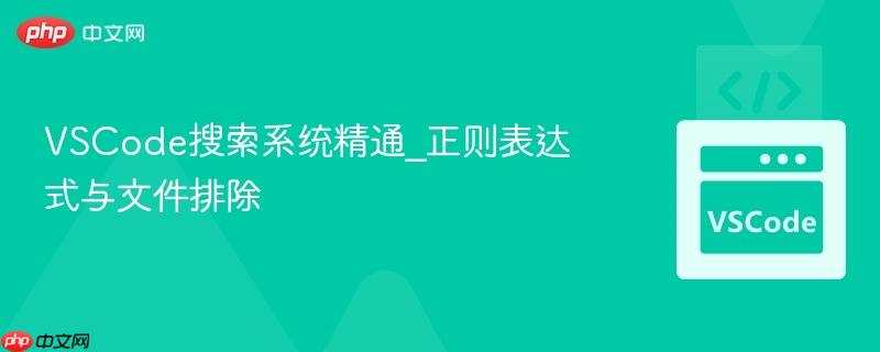 vscode搜索系统精通_正则表达式与文件排除
