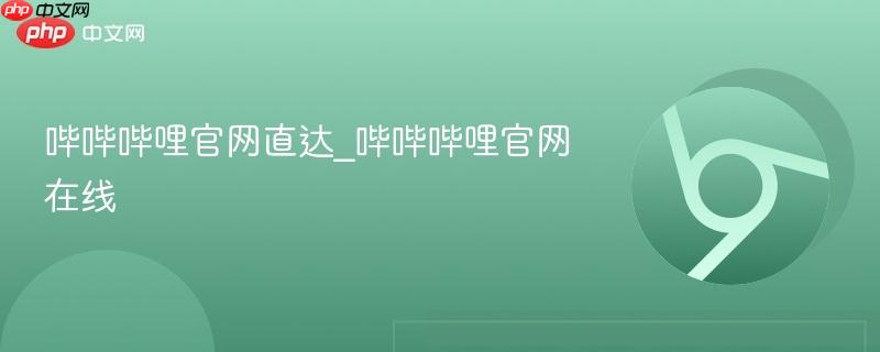 哔哔哔哩官网直达_哔哔哔哩官网在线