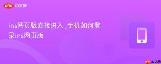 ins网页版直接进入_手机如何登录ins网页版