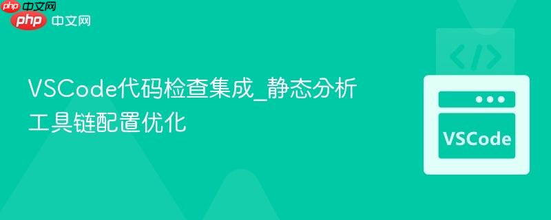 vscode代码检查集成_静态分析工具链配置优化