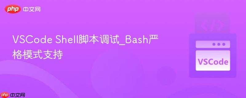 vscode shell脚本调试_bash严格模式支持