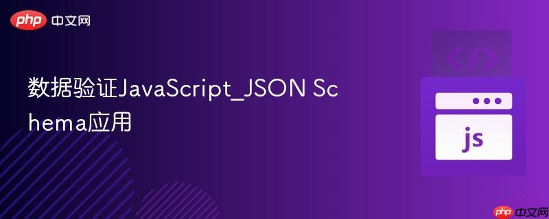 数据验证javascript_json schema应用