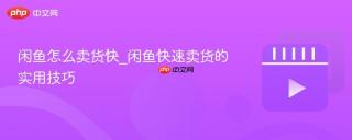 闲鱼怎么卖货快_闲鱼快速卖货的实用技巧