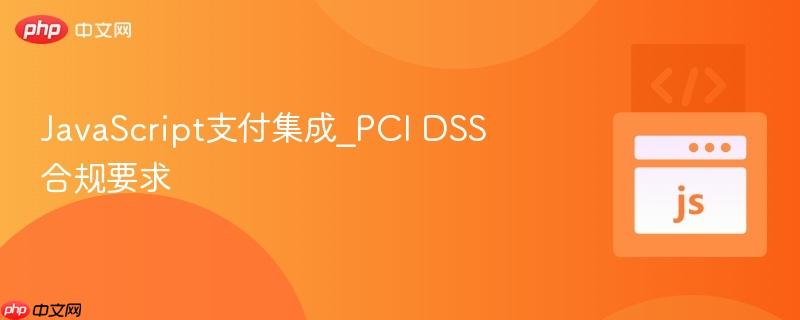 javascript支付集成_pci dss合规要求