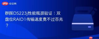 群晖DS223j性能瓶颈验证：双盘位RAID1传输速度竟不过百兆？