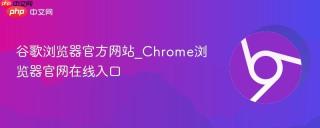 谷歌浏览器官方网站_Chrome浏览器官网在线入口