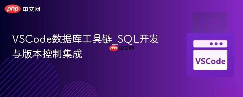 vscode数据库工具链_sql开发与版本控制集成