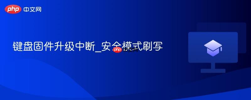 键盘固件升级中断_安全模式刷写