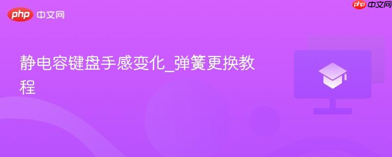 静电容键盘手感变化_弹簧更换教程