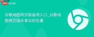 谷歌地图网页版备用入口_谷歌地图网页版共享实时位置