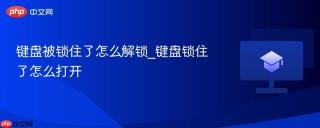 键盘被锁住了怎么解锁_键盘锁住了怎么打开
