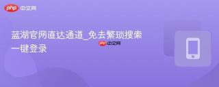 蓝湖官网直达通道_免去繁琐搜索一键登录