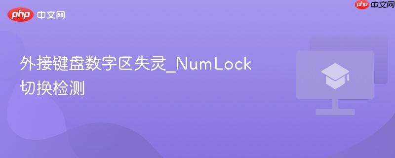 外接键盘数字区失灵_numlock切换检测