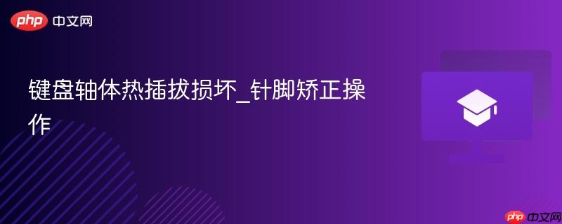 键盘轴体热插拔损坏_针脚矫正操作