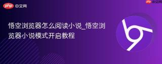 悟空浏览器怎么阅读小说_悟空浏览器小说模式开启教程
