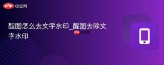 醒图怎么去文字水印_醒图去除文字水印