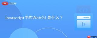 Javascript中的WebGL是什么？