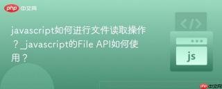 javascript如何进行文件读取操作？_javascript的File API如何使用？