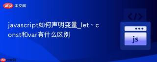 javascript如何声明变量_let、const和var有什么区别