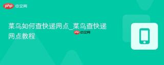 菜鸟如何查快递网点_菜鸟查快递网点教程