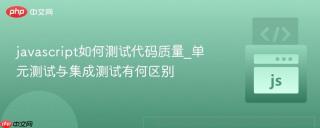 javascript如何测试代码质量_单元测试与集成测试有何区别