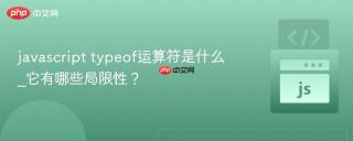 javascript typeof运算符是什么_它有哪些局限性？