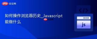 如何操作浏览器历史_Javascript能做什么