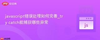 javascript错误处理如何完善_try catch能捕获哪些异常