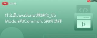 什么是javascript模块化_es module和commonjs如何选择