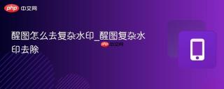 醒图怎么去复杂水印_醒图复杂水印去除